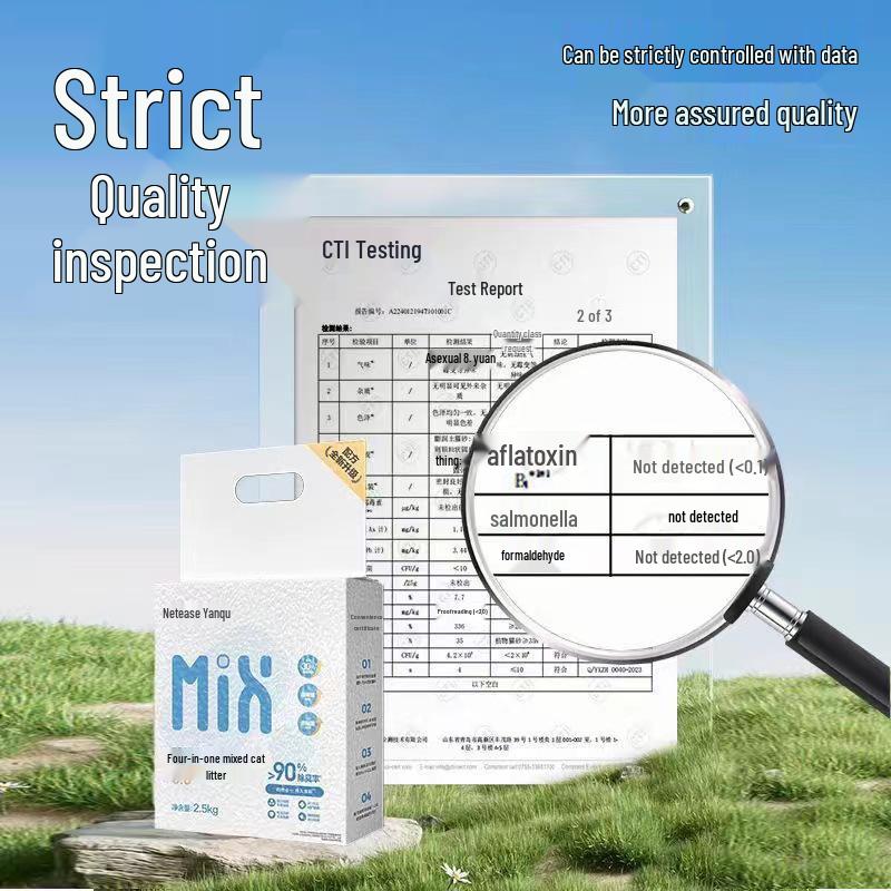 NetEase Yanxuan 4-in-1 Cat Litter: Clumping Tofu & Bentonite Mix