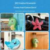 8015/8010 6Pcs Christmas Ocean Animal Felt Craft Kit Kids Sewing Set DIY Ornament Craft Supplies Educational Gift