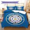 Leeds United Football Club Pattern Bedding,Quilt Set Quilt Cover Pillowcase Home Birthday Gift (1 * duvet cover + 2 * pillowcase, without core)