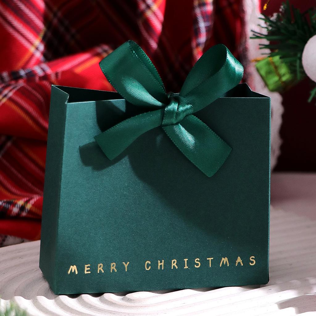 10pcs Gift Box with Ribbon Bow Premium Paper Durable Holiday Presents Festival Decorations Ideal for Family Friends