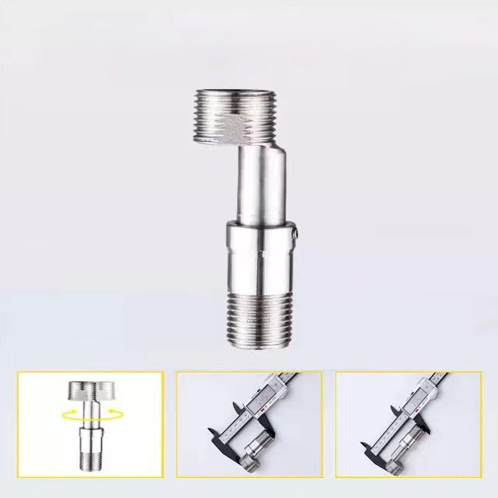 360Degree Adjustable Faucet Angled Curved Foot Eccentric Screw Corner TapAdapter Shower Extension Corner Telescopic Curved Feet