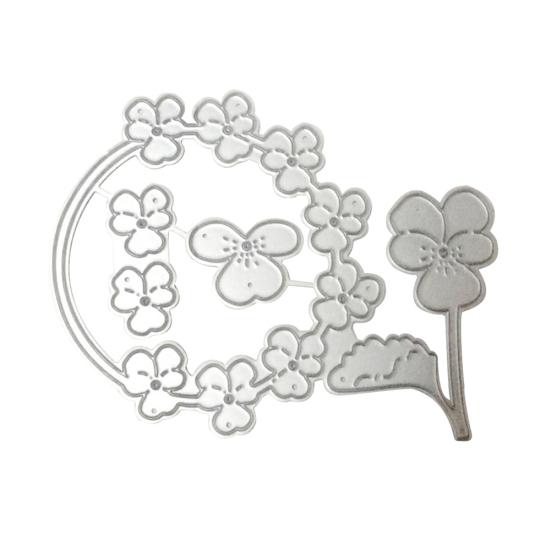 

Штампи для вирізання квіткової гірлянди DIY Альбом для записів, паперові листівки, форма для трафаретів срібний