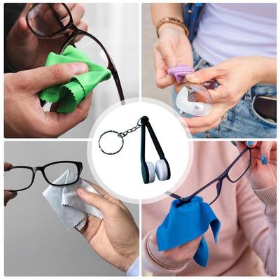 Ściereczka do czyszczenia okularów Przenośny Wielofunkcyjny Mini Czyścik do Okularów Szczoteczka Okulary Przeciwsłoneczne Okulary Usuwa plamy Narzędzia do wycierania