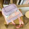 School bag cute dopamine messenger junior high school student girl high value handbag carrying book large capacity make-up class girl