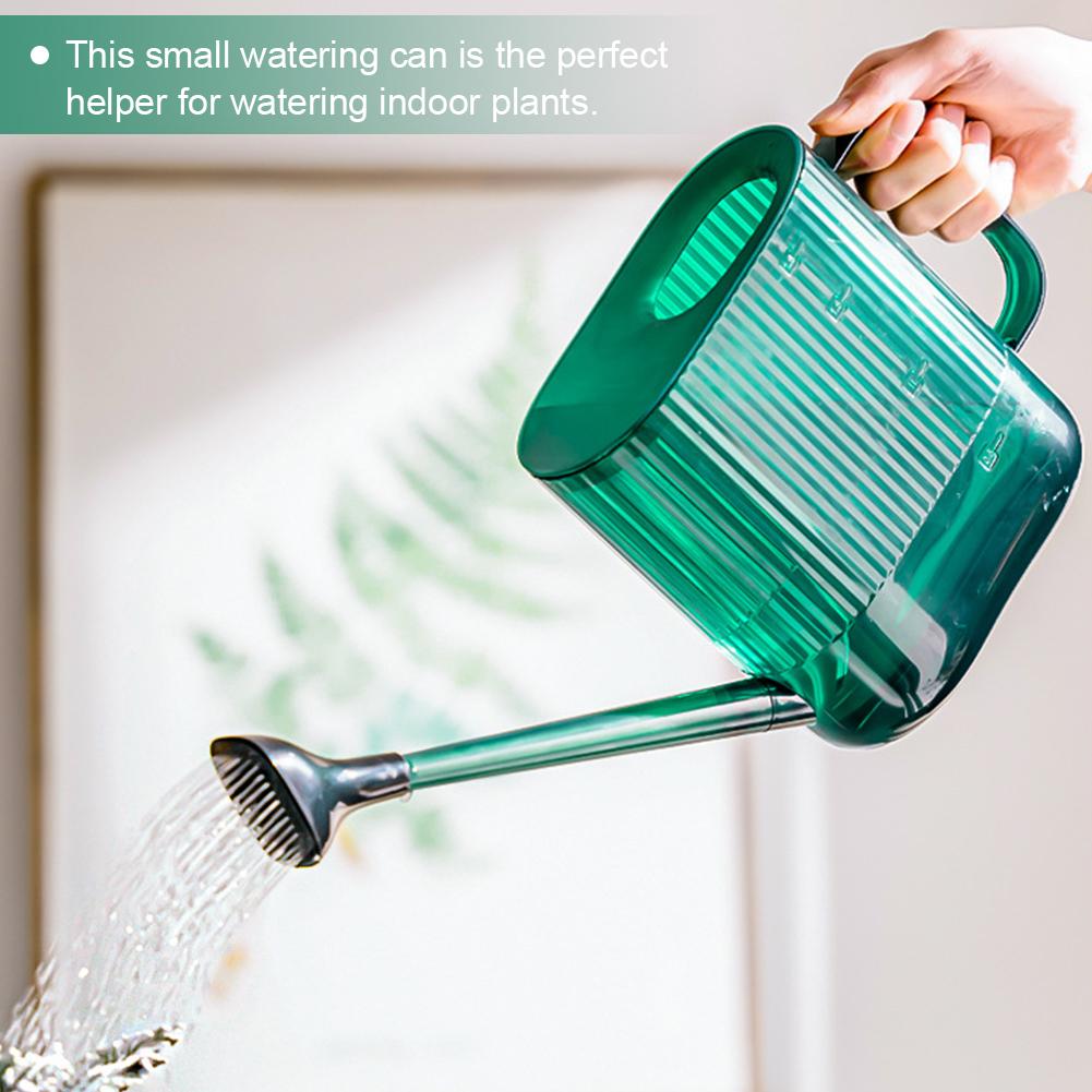 1800ML Watering Can with Sprinkler Head Plastic Watering Can with Long Spout Modern Water Can for Indoor Outdoor Plants