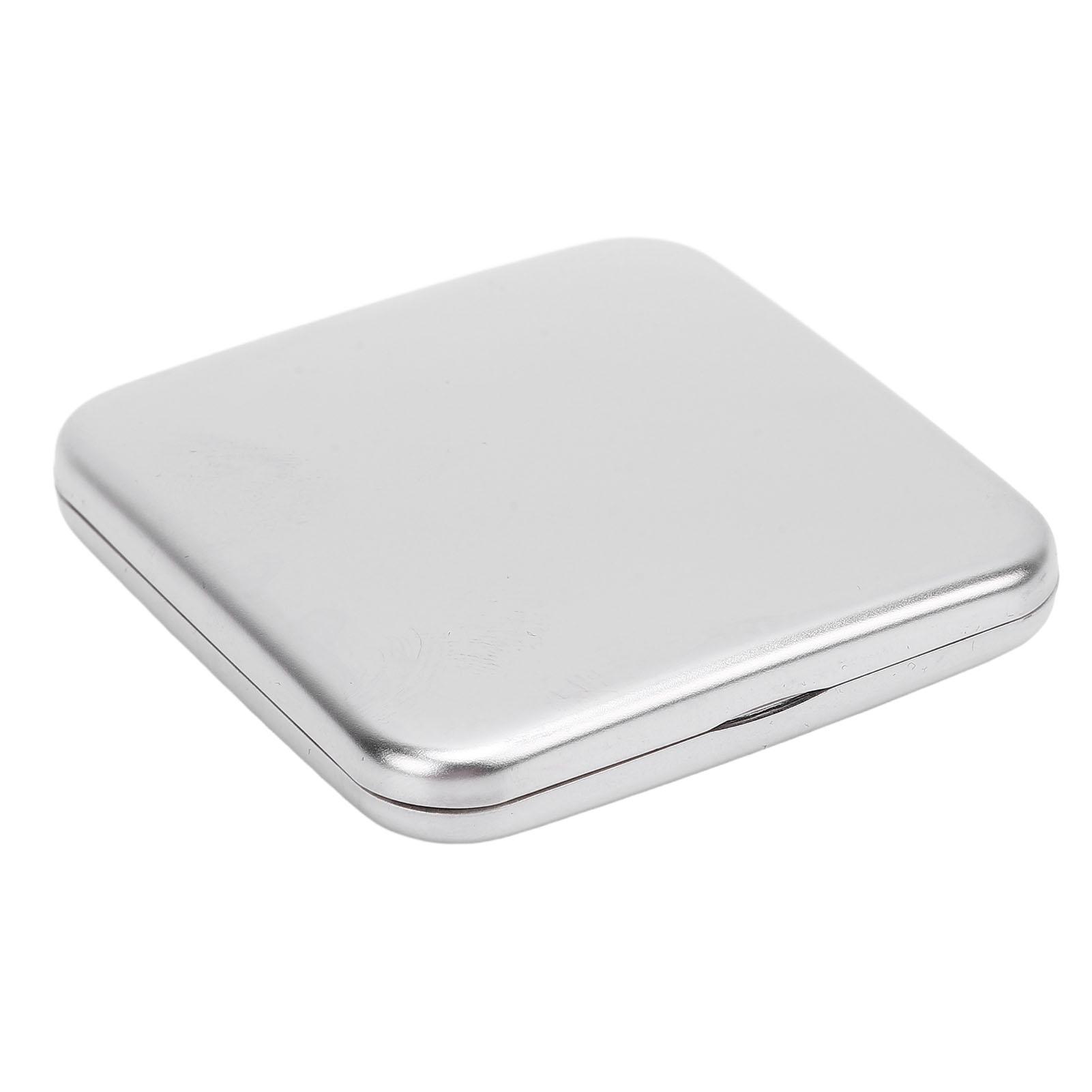 

Кишенькове дзеркало Портативне Компактне дзеркало з нержавіючої сталі Металеве ручне Ударостійке Двостороннє дзеркало для жінок 58 мм