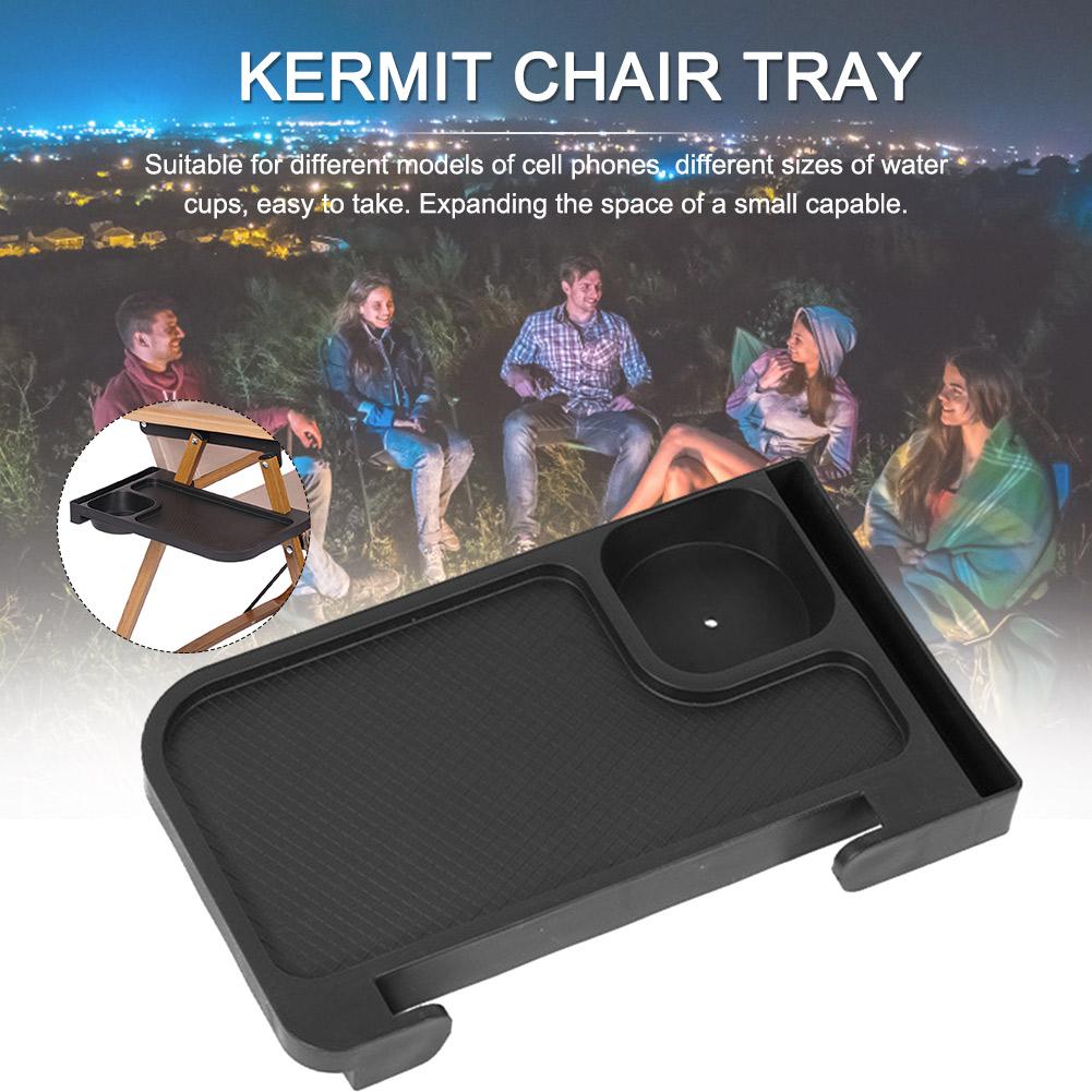 Folding Reclining Clip On Side Desk Portable Clip On Side Recliner Table Multipurpose PP for Fishing Camping Beach Recliner