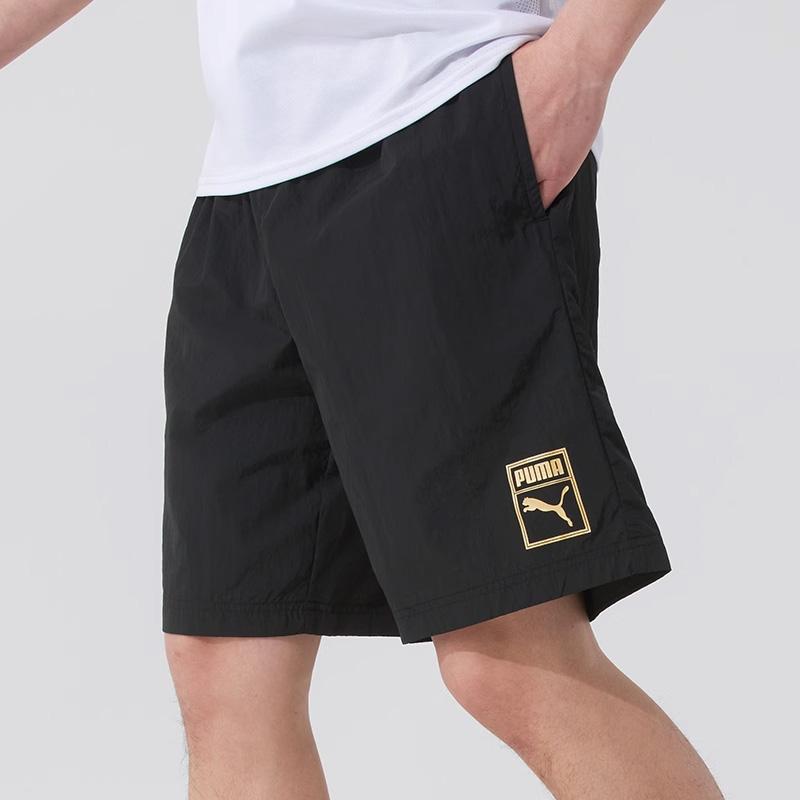 Puma Fashionable Comfortable Versatile Breathable Casual Shorts Unisex shorts Black 689273-01