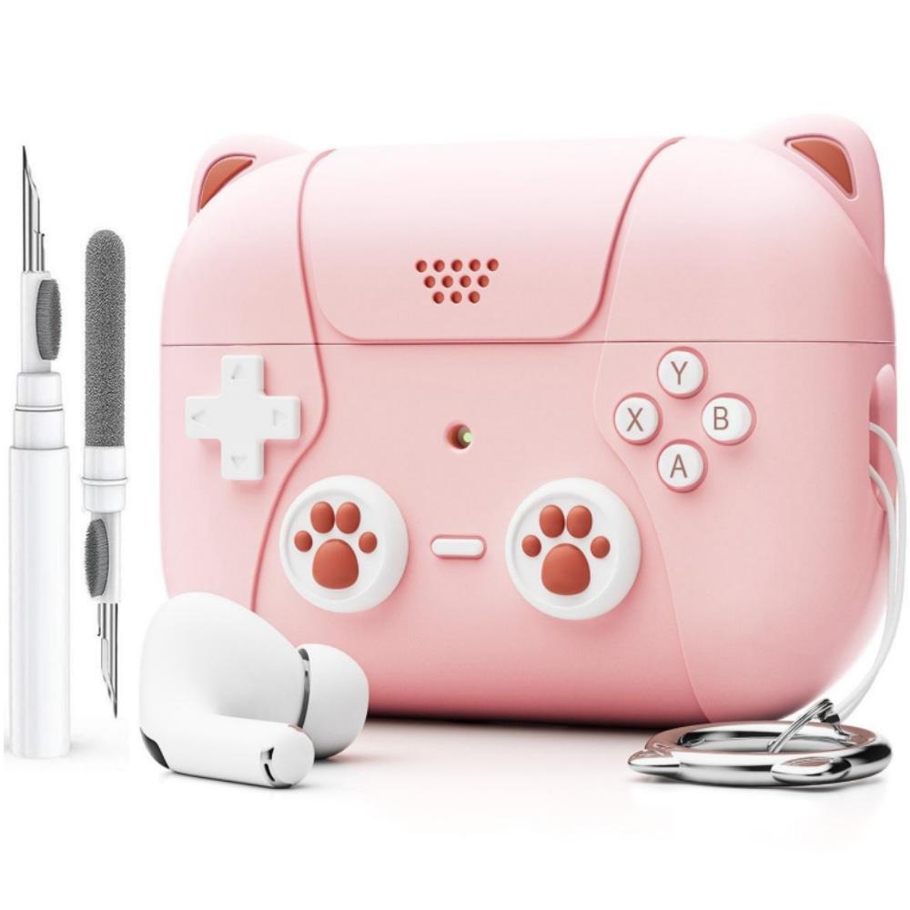 For AirPods Pro 3 Case Cute 3D Game Player Design Protective Silicone Skin Cover for AirPods Pro 3 with Keychain & Cleaning Kit