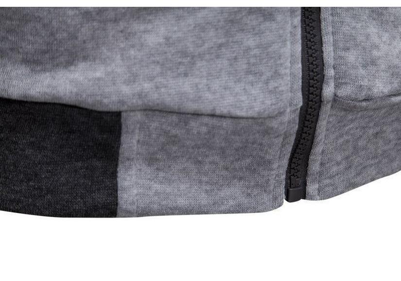 Autumn/Winter Cross-Border Fashion: Solid Color Plus Velvet Loose Hooded Jacket with Double Zipper and Long Sleeves