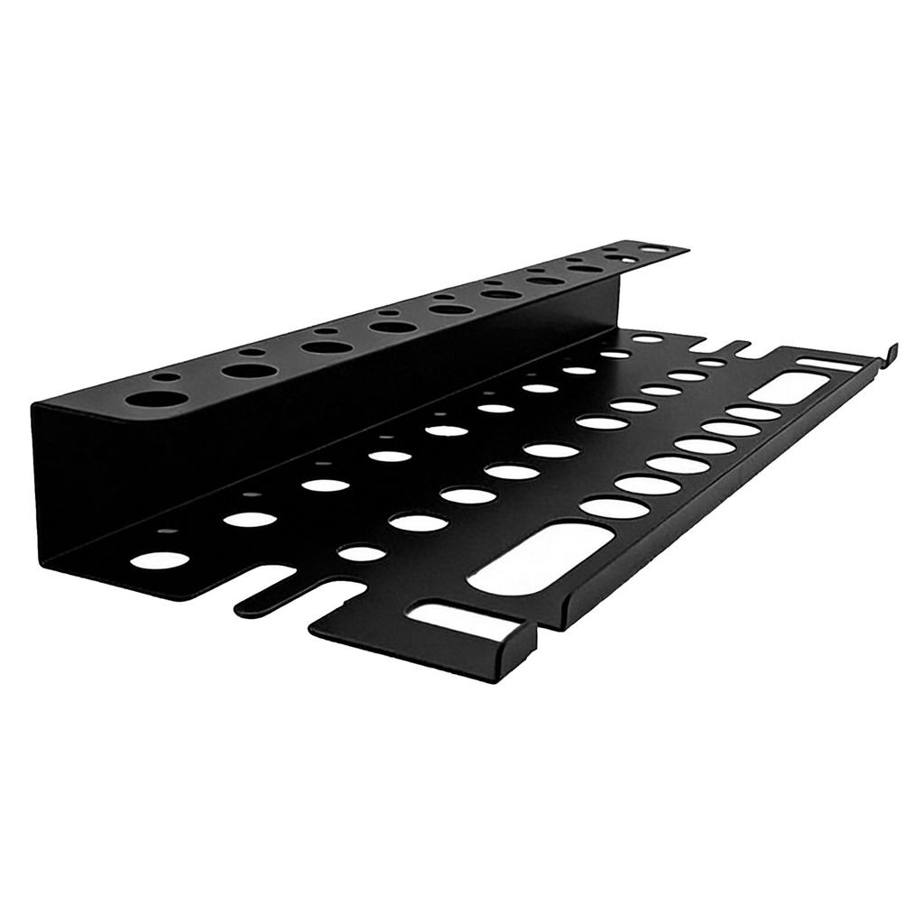 Screwdriver Holder Heavy Duty Carbon Steel Wall Mount Harmmer Pliers Organizer Rack for Workshop Garage Black