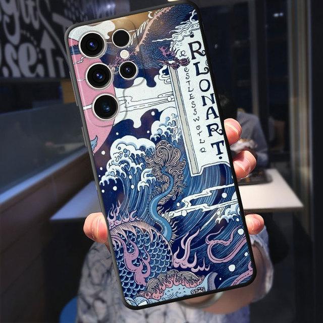 Tpu weiche Luxus-Hülle für Samsung Galaxy S23 Ultra 5g S21 S10 S9 S8 S7 S22 Plus S20 Fe S10e Mode chinesische Tiger Drache Abdeckung