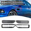 2x Car Silver Black Side Grill Fender Vent Grille 51137895913 51137895914 51132694607 51132694608 FOR BMW E46 For M3 2001-2006