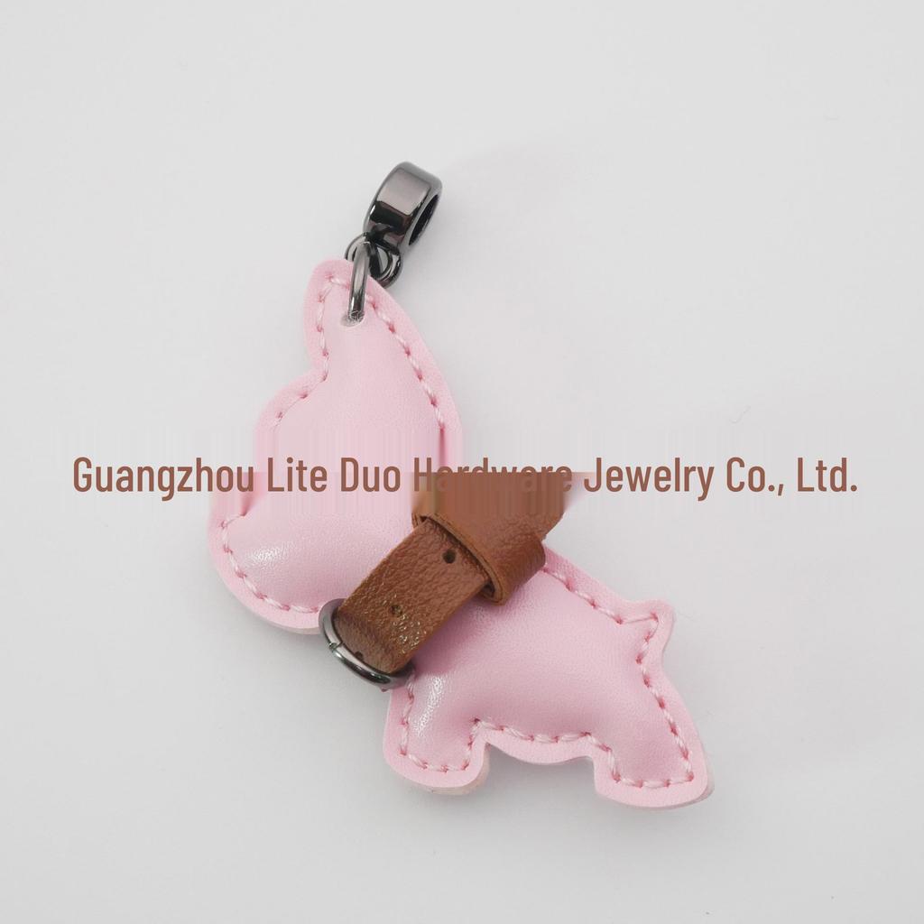 Handmade French Bulldog Pendant: Cute, High-Grade Keychain Accessory for Couples