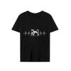 Men's Short Sleeve T-shirt Heartbeat Passionate Drummer Graphic Tshirt Male Oversized Streetwear Tees Women Summer Clothing Tops