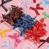 50pcs/lot Color Polka Dot Bow Ribbon Tied Bows for Clothing Gift Party Decoration DIY Hairpin Handcraft Accessories Materials