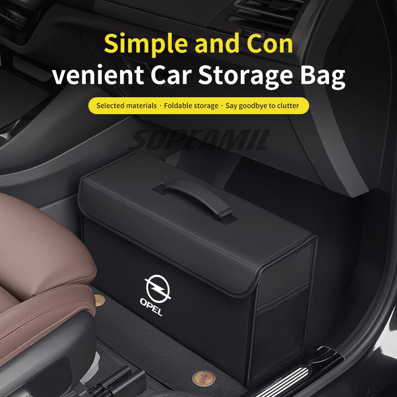 Car Storage Box Large Capacity  Foldable Stowing Tidying Bag For Opel OPC Line INSIGNIA Astra Corsa Delica Grandland GTC Zafira