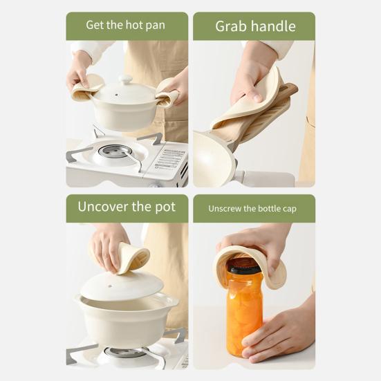 Silicone Coaster Heat-resistant Non-slip Kitchen Countertop Table Protection Round Mug Coffee Tea Cup Pot Holder Mat Pad