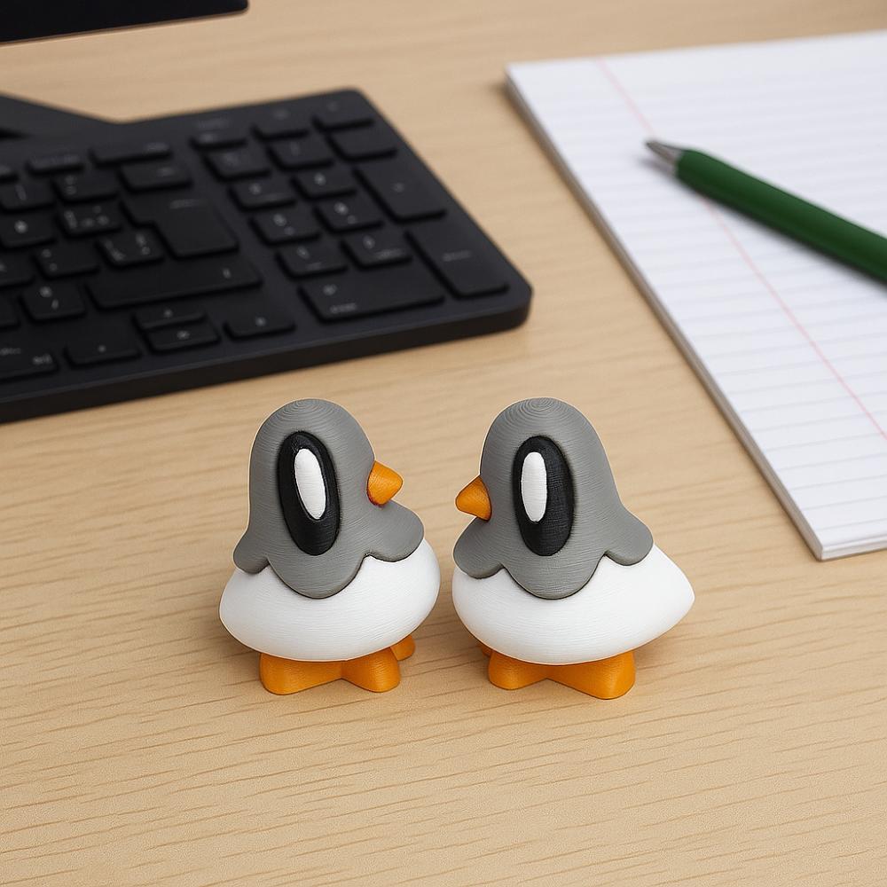 3pcs 3D Printed Blob Pigeon Ornaments Simulation Pigeon Desktop Ornament  Entrance