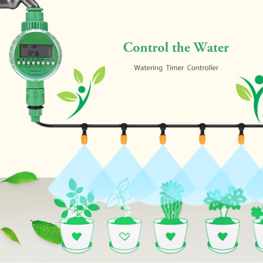 Intelligent Garden Watering Timer Automatic Flowers Irrigation Controller With LCD Display
