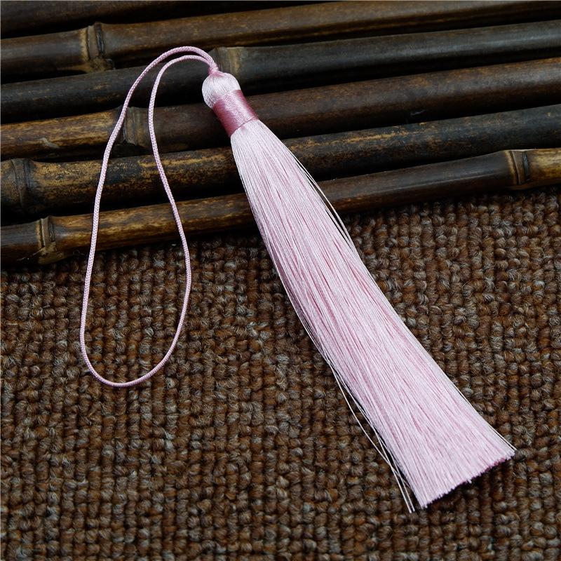 12 cm Eis-Seide Quasten Suizi Antik Langer Hänge-Spitzenfächer Anhänger Antikes Cheongsam Hanfu Quastenanhänger Handgefertigtes Zubehör