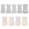 DIY Rabbit Hollow Atmosphere Lamp Resin Mold, Resurrection Rabbit Figurine, Plaster Silicone Mold Decoration