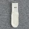 2pcs Cotton Mid-calf Yoga Socks Breathable Pilates Socks Fashion Sports Socks