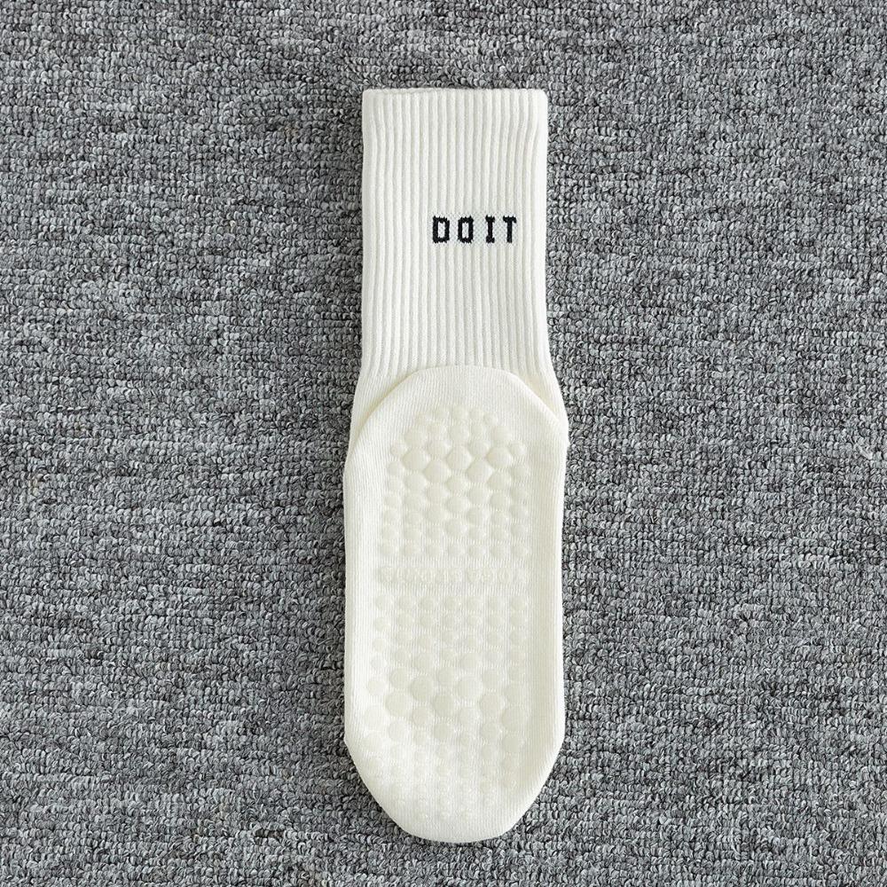 2pcs Cotton Mid-calf Yoga Socks Breathable Pilates Socks Fashion Sports Socks