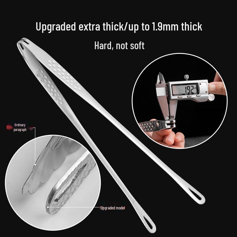 304 Stainless Steel Kitchen Food Tongs