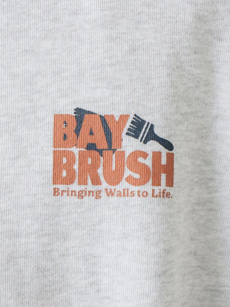 Beams Heart Herren Sweatshirt mit Bemalung, Grau, Größe S