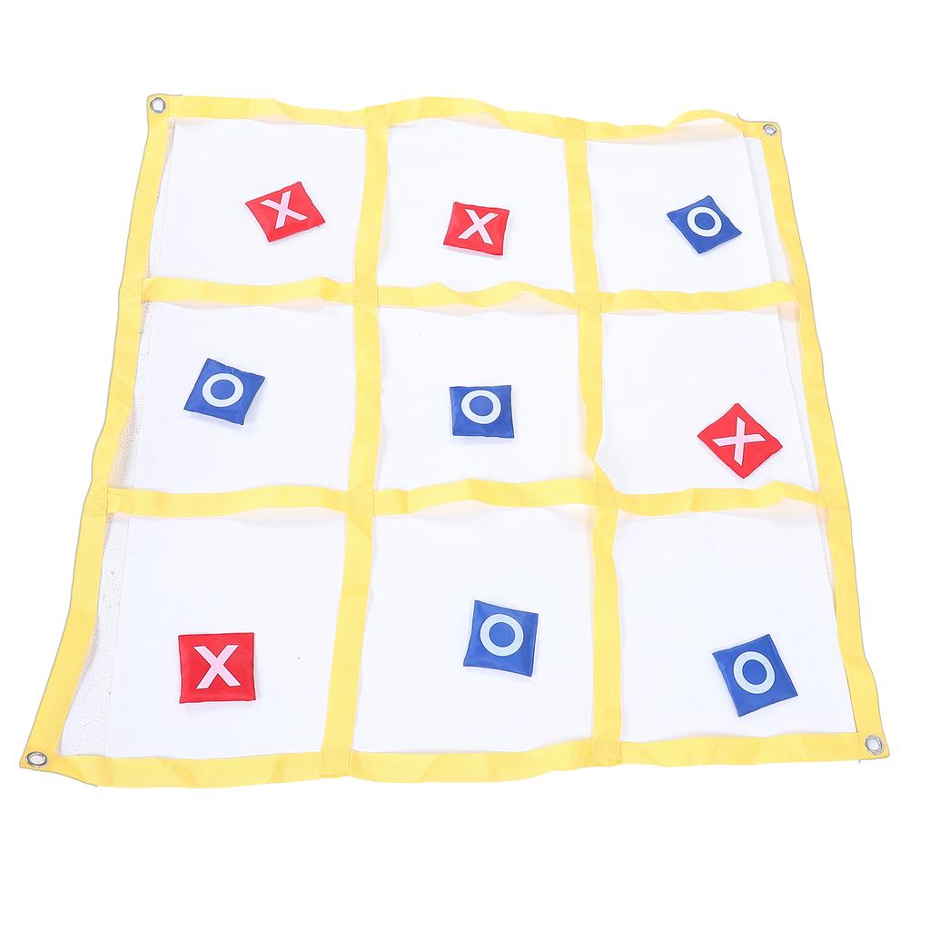 Large XO Outdoor Game Nylon XO Board Toss Yard Game with X and O Bn Bags Drawstring Bag for Kids Backyard Lawn Camping Games