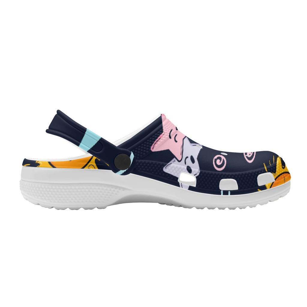 Trendy Printed EVA Clogs Sandals Women Men Ventilated Breathable Slip On Casual Slippers Soft Sole Summer Shoes Daily Comfort Wear