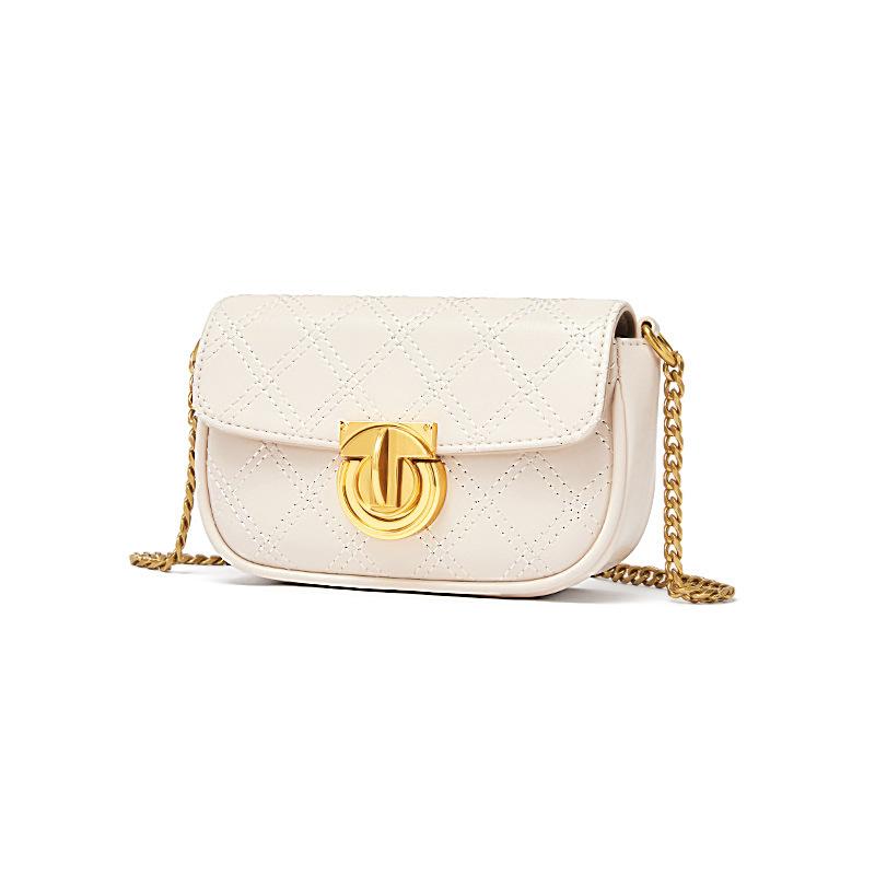 IELGY Urban Style Elegant Diamond-shaped Fresh and Sweet Messenger Chain Bag Women's Mini Classic