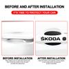 8pcs Car Door Sticker Carbon Fiber Scratches Auto Handle Protection Film for Skoda Superb Octavia Kodiaq Yeti Rapid Karoq Fabia Kamiq Enyaq Vis