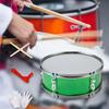 13 Inch Monotone Practice Snare Drum, Multifunctional Lightweight Double-Sided Playing Surface with