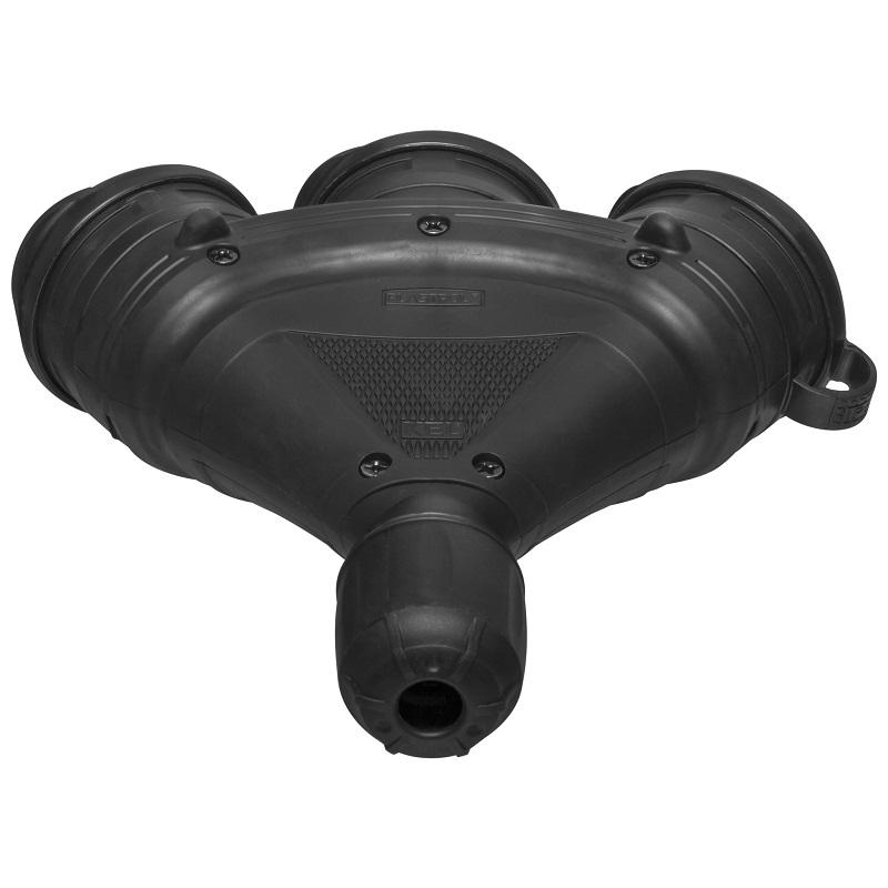 Triple Rubber Splitter Black Extrem - E+01-1580