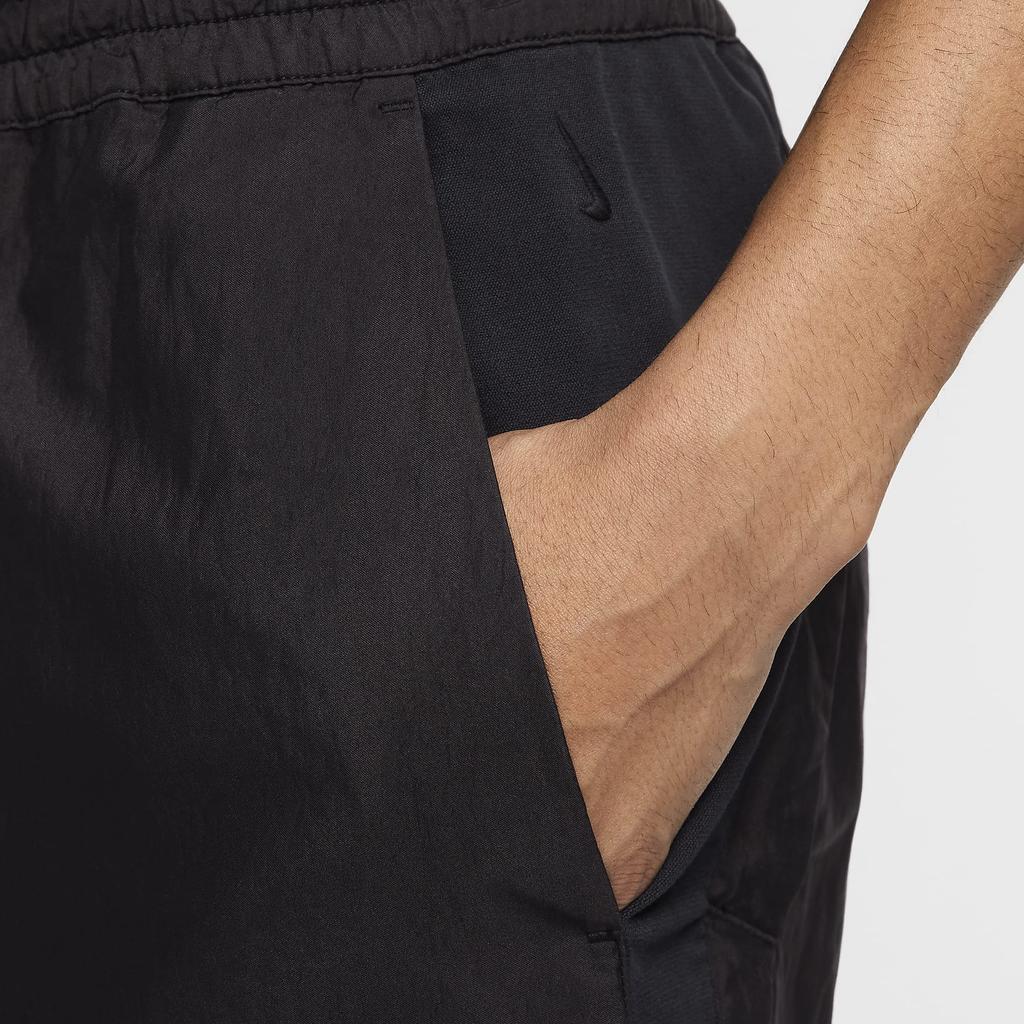 Nike Every Stitch Considered Lace-Up Zipper Solid Color Straight Leg Casual Pants Men Pants Black FQ0272-010