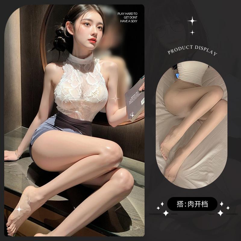 Sex lingerie stewardess secretary hip skirt passion seduction sexy hollow uniform free role-playing suit