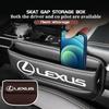 For NEW Car Seat Gap Storage Box Leather Storage Box Accessories CT200H ES250 ES300H IS250 IS200 GS300 GS460 GX470 LS400