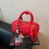 Solid Color Bag Women Small Pu Crossbody With Seam Detailing For Urban Style Outings