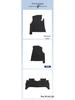 Thickened Nylon Floor & Trunk Mats for BYD E7-25 Model Car