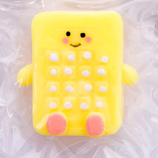 Cartoon Stationery Squeeze Toy with Bell Ball Chain Stress Relief Slow Rising Kitchenware Sensory Fidget Toy Decompression Tools