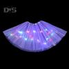 LED Light-Up Women Mesh Skirt Elastic Waist Illuminated Skirt Stage Show Colorful Gauze Skirt Multi Layer Full Mesh Skirt