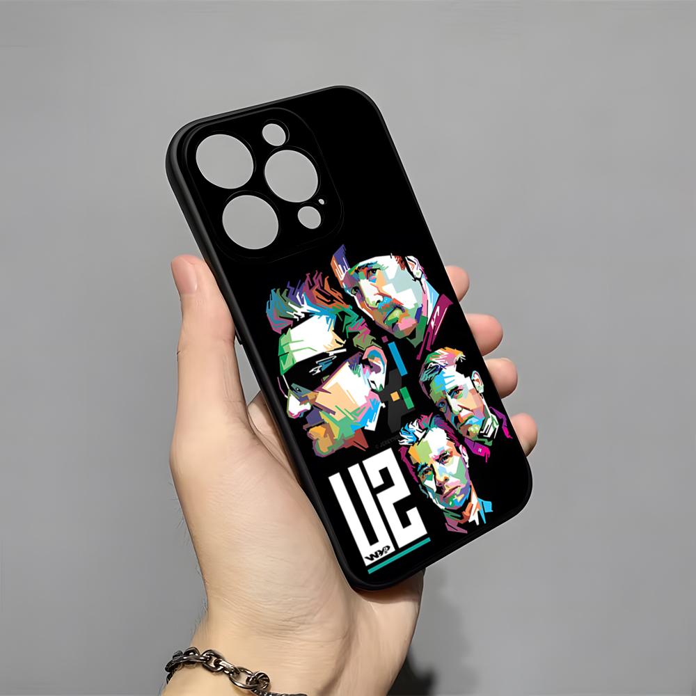 U2 Band Phone Case For IPhone 17 Pro Max 16 15 14 Pro Max 13 11 X Xs Xr 8 7Plus Silicone Cover