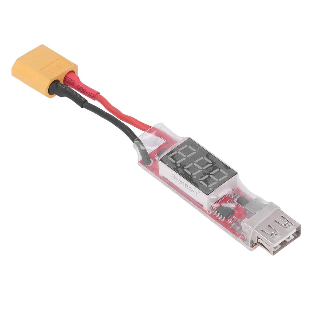 2‑6S XT60 To USB Charging Converter Lipo Battery To Mobile Phone Charging Adapter Board with Voltage Protection