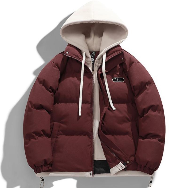 Männer Mit Kapuze Dicken Warmen Bunten Mantel Winter Jacke Herren Streetwear Hip Hop Parka Schwarze Kleidung Puffer Jacken
