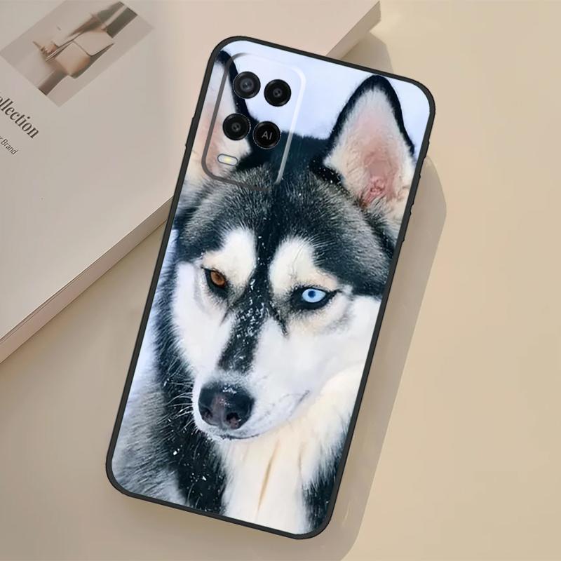 

Animal Wolf Dog Husky Case For Oppo A94 A74 A54 A80 A60 A40 A18 A38 A58 A78 A98 A96 A76 A16 A15 A17 A57 A77 A5 Pro OPPO A78 5G