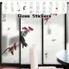 Chinese Landscape Art Window Stickers Chinese Ink Calligraphy Painting Glass Film Privacy Static Cling Frosted Decor Window Film