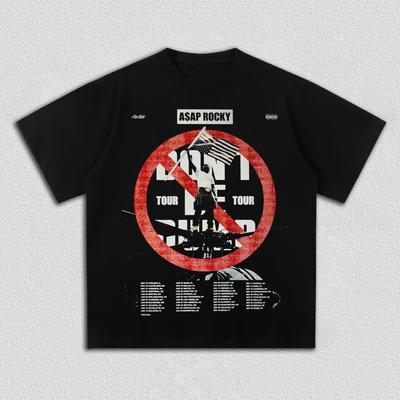 A$AP ASAP Rocky Don't Be Dumb Tournée Mondiale 2026 Merch T-shirt d'Été 100% Coton Unisexe Hommes Femmes T-shirts Y2k Fans T-shirt Décontracté