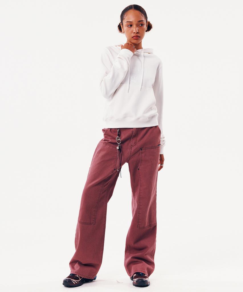 Leoninghai Stitch Point Cotton Carpenter Pants [Pink]